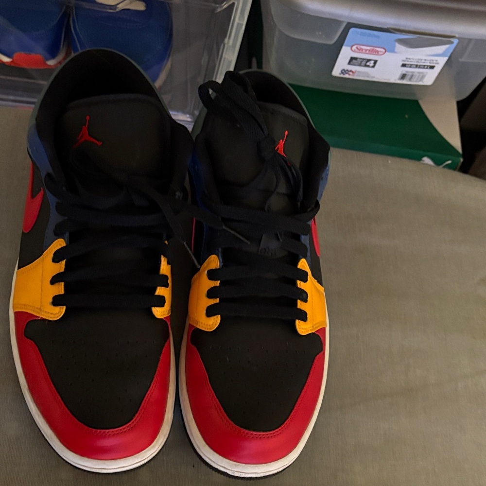 Jordan Sneakers - Red, Yellow, Blue, Black